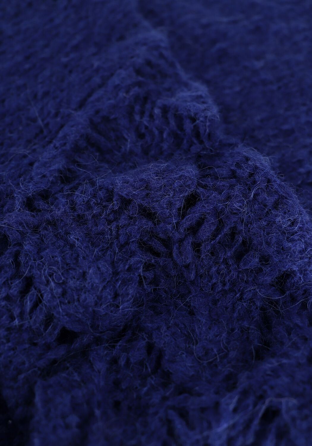 Blauwe JUST FEMALE Midi jurk SAGTA KNIT DRESS - large