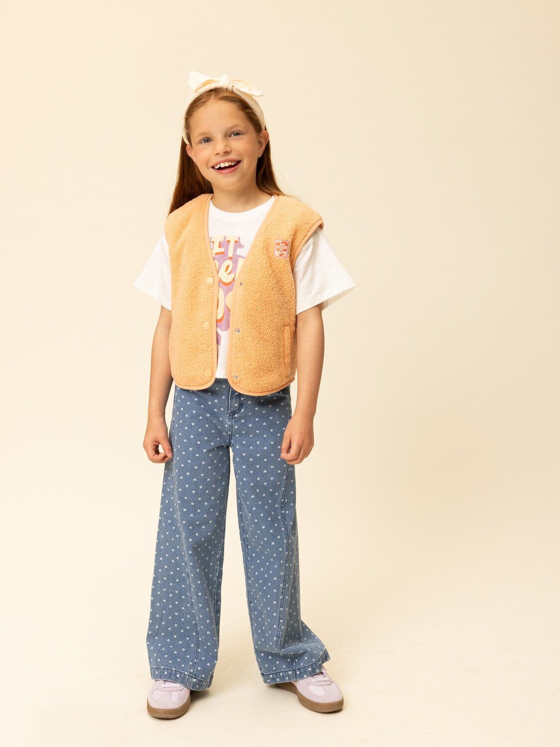 Donkerblauwe LOOXS Little Wide jeans 2601-7601-988 - large