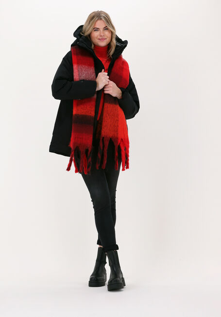 Rode YEHWANG Sjaal SJAAL MET FRANJES - large