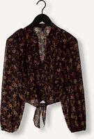 Zwarte GUESS Blouses LS DIONNE TIE FRONT TOP Zwarte GUESS Blouses LS DIONNE TIE FRONT TOP - medium