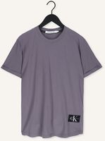 Grijze CALVIN KLEIN T-shirt BADGE TURN UP SLEEVE Grijze CALVIN KLEIN T-shirt BADGE TURN UP SLEEVE - medium