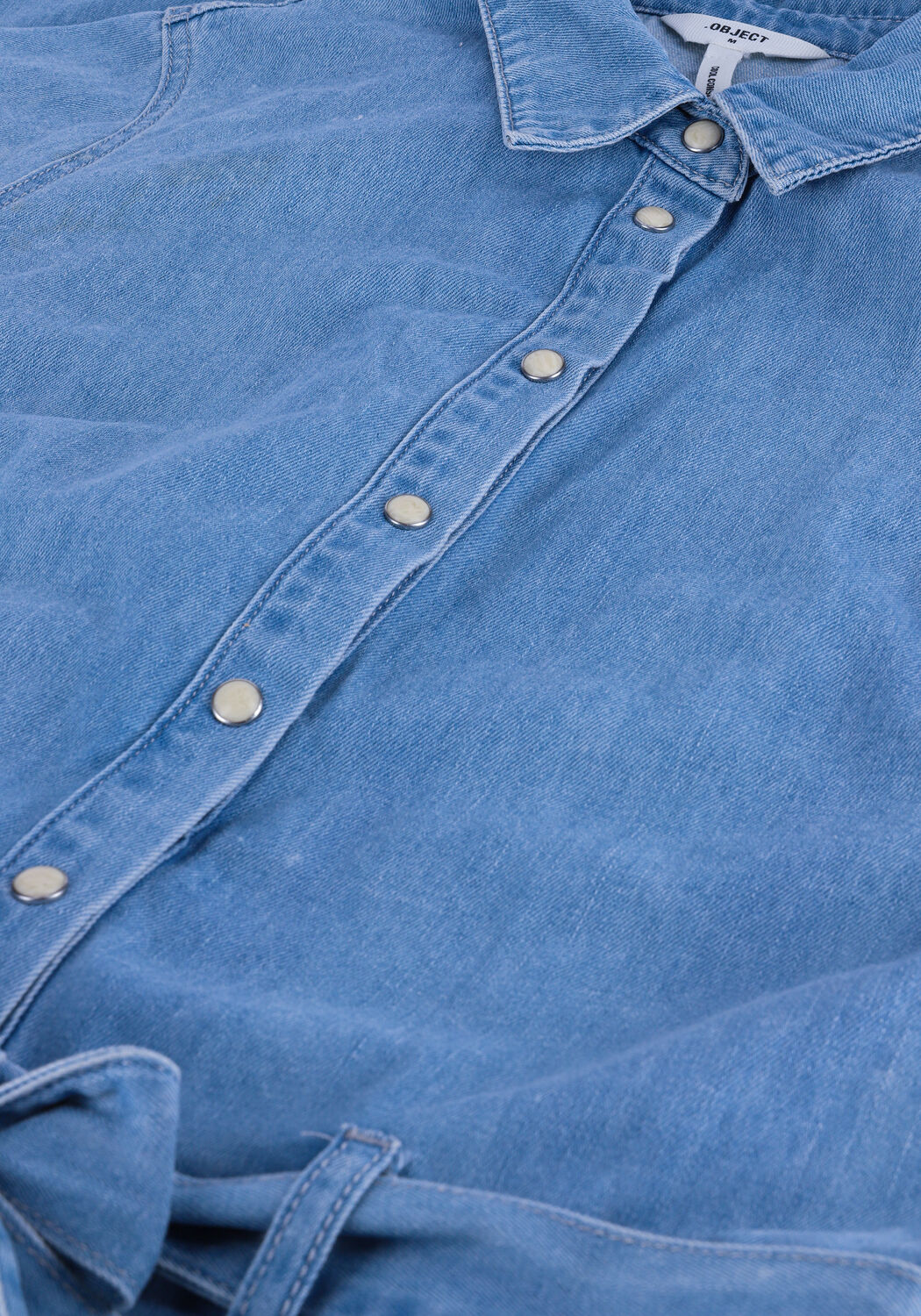 Lichtblauwe OBJECT Jumpsuit NORMA DENIM JUMPSUIT - large