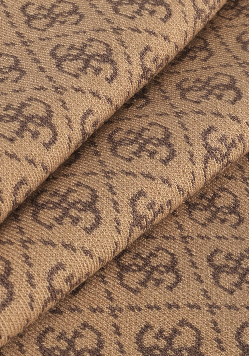 Bruine GUESS Mini jurk SS LISE 4G LOGO SWTR DRESS - large