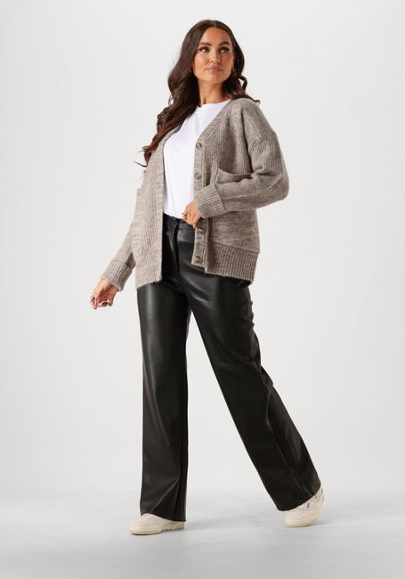 Grijze SELECTED FEMME Vest SLFALVA LS KNIT CARDIGAN - large