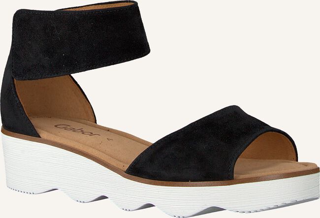 Zwarte GABOR Platte sandalen 610 Zwarte GABOR Platte sandalen 610 - large