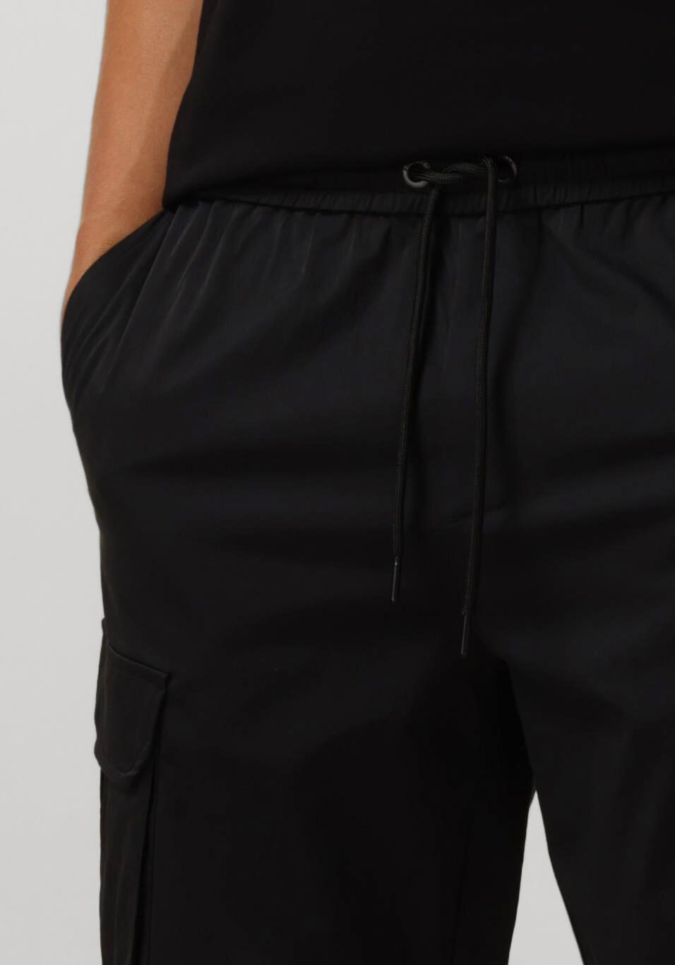 PURE PATH Heren Broeken Regular Fit Pants Cargo501 Zwart