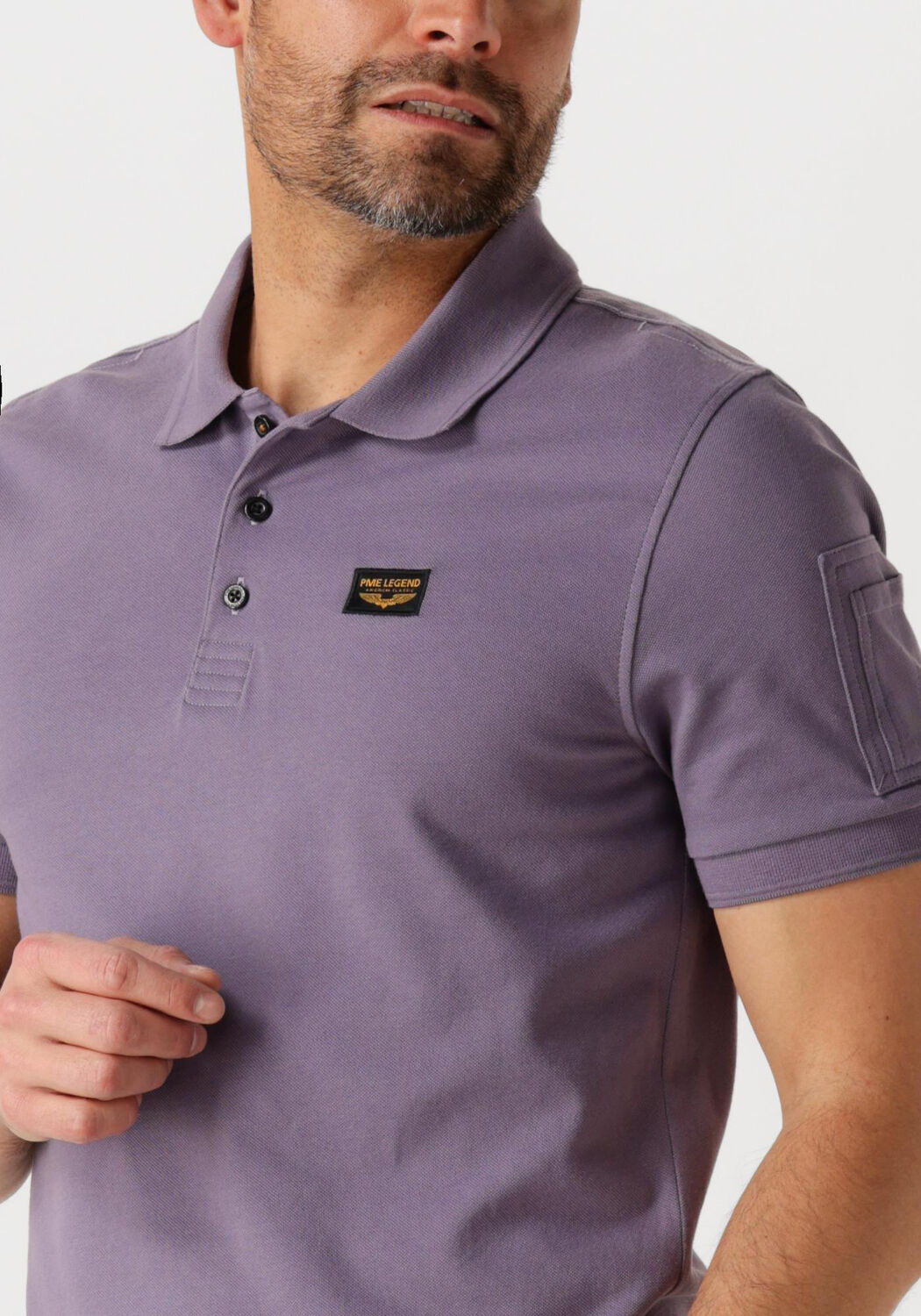 PME LEGEND Heren Polo's & T-shirts Trackway Polo Lila