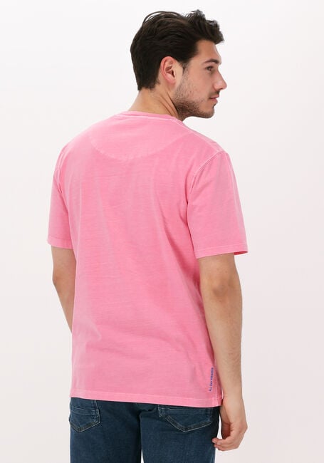 Roze SCOTCH & SODA T-shirt GARMENT-DYED CREWNECK TEE WITH EMBROIDERY LOGO - large