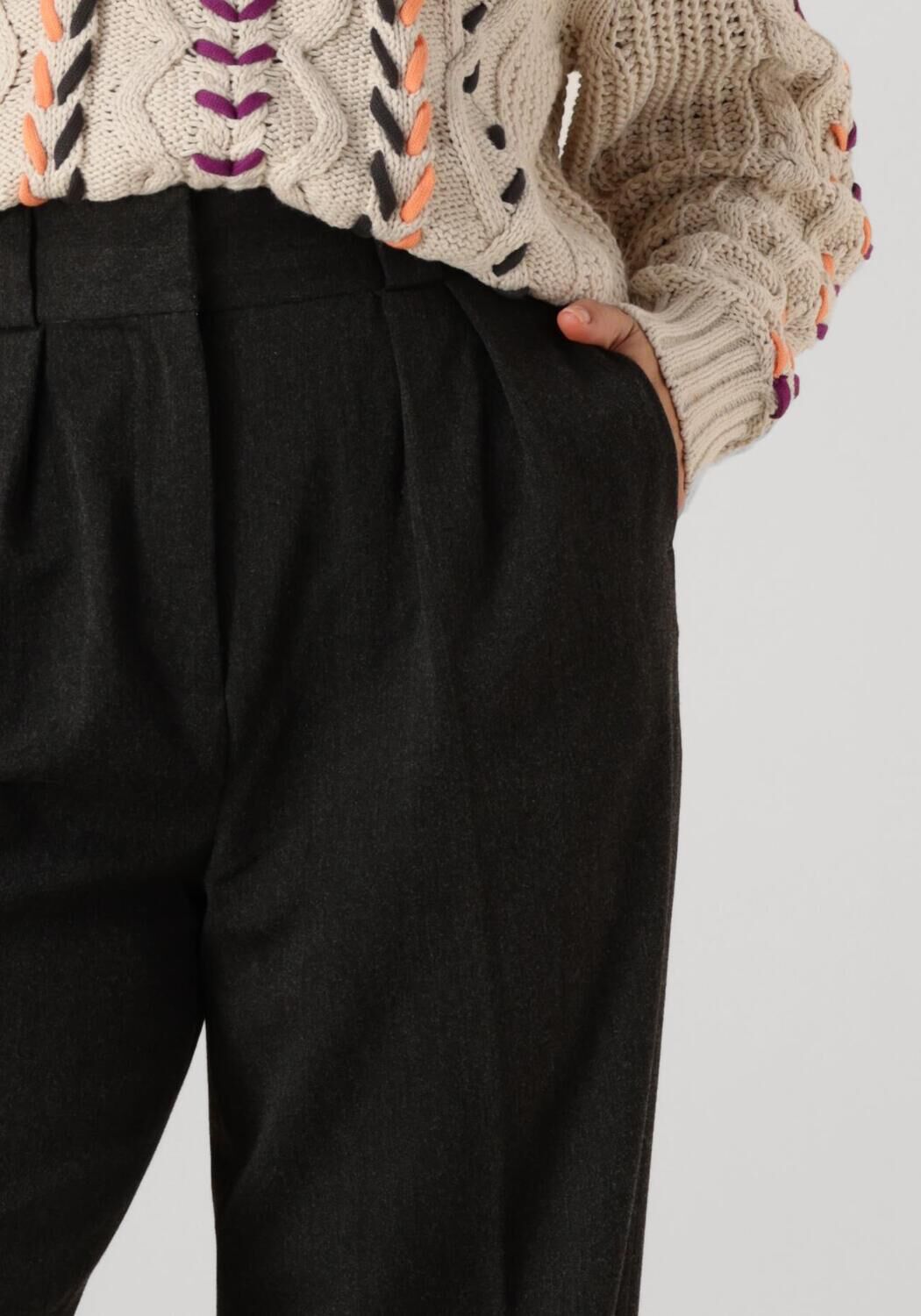 CATWALK JUNKIE Dames Broeken Relaxed Tailored Trousers Grijs
