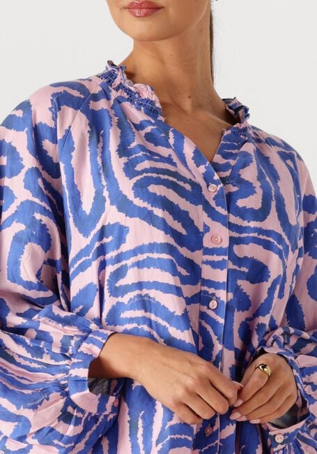 Multi POM AMSTERDAM Blouses BLOUSE WAVES PINK LINEN - large