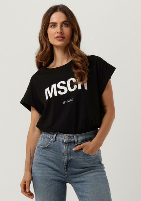 Zwarte MSCH COPENHAGEN T-shirt ALVA ORGANIC MSCH STD TEE - large