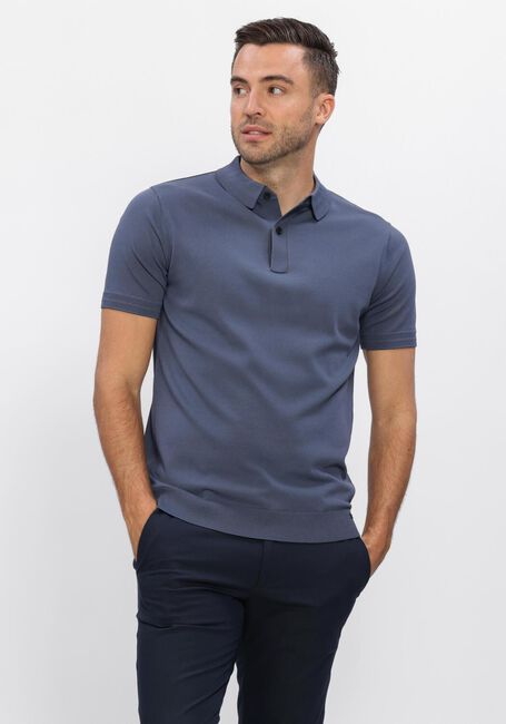Blauwe GENTI Polo POLO 2 BUTTON SS 1260 - large