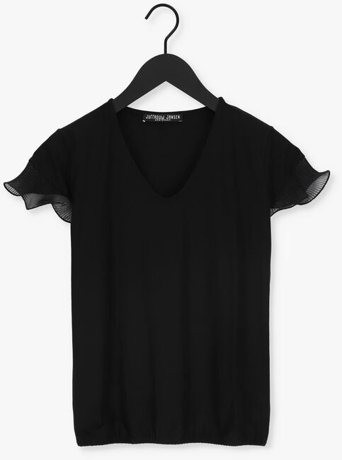 Zwarte JANSEN AMSTERDAM T-shirt MONICA - large