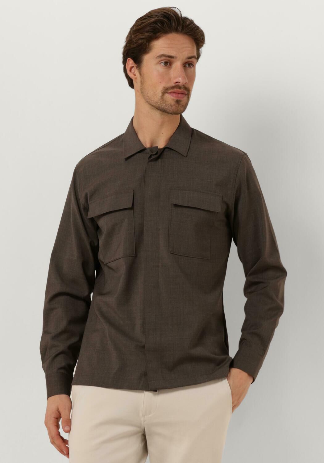 GENTILUOMO Heren Overshirts S9310-969 Taupe