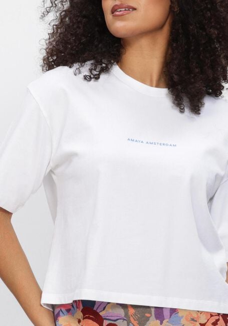 Blauwe AMAYA AMSTERDAM T-shirt BAYLIE LOGO - large