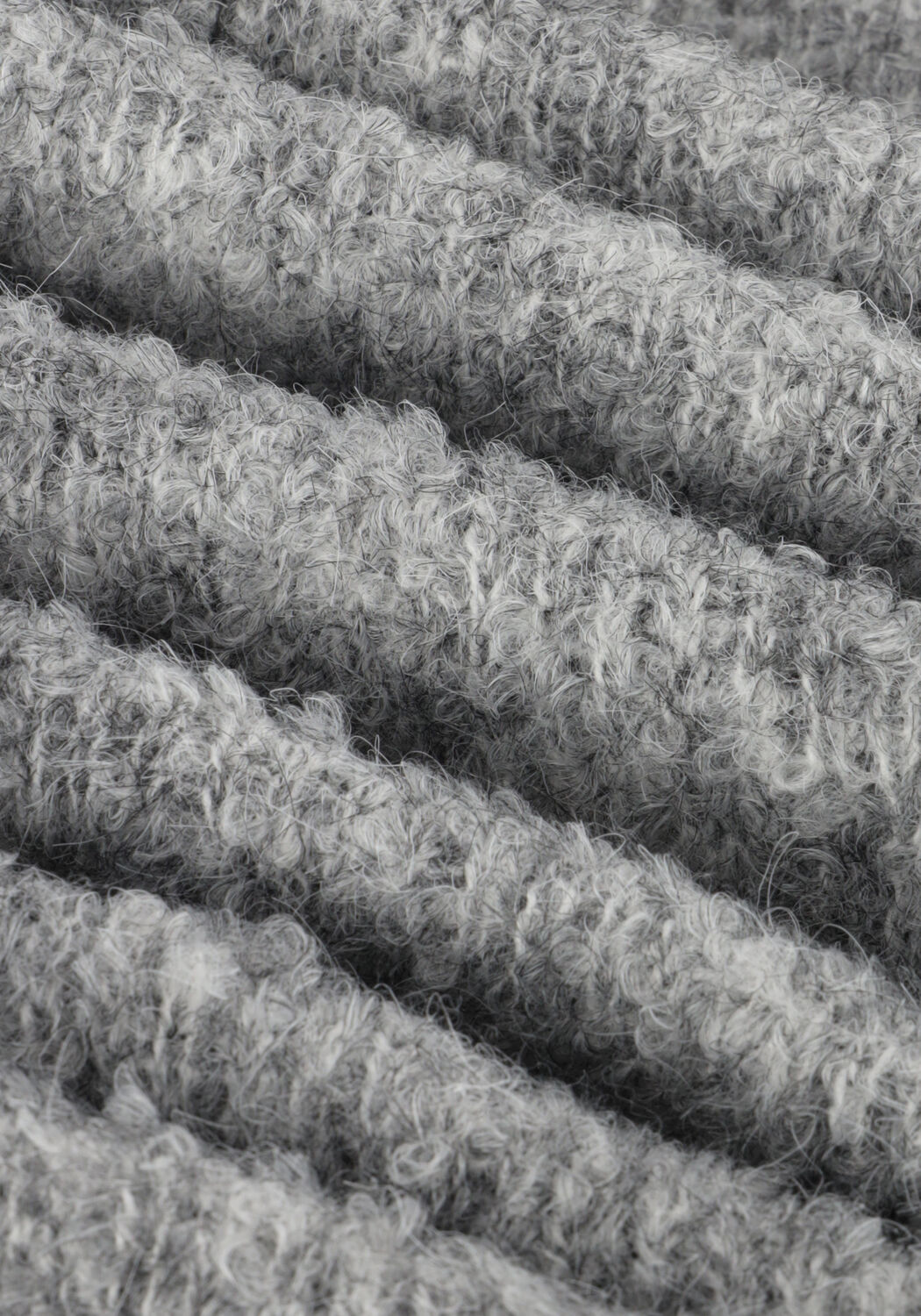 Lichtgrijze NOTRE-V Trui NV-CLARICE BOUCLE KNIT BLOUSE - large