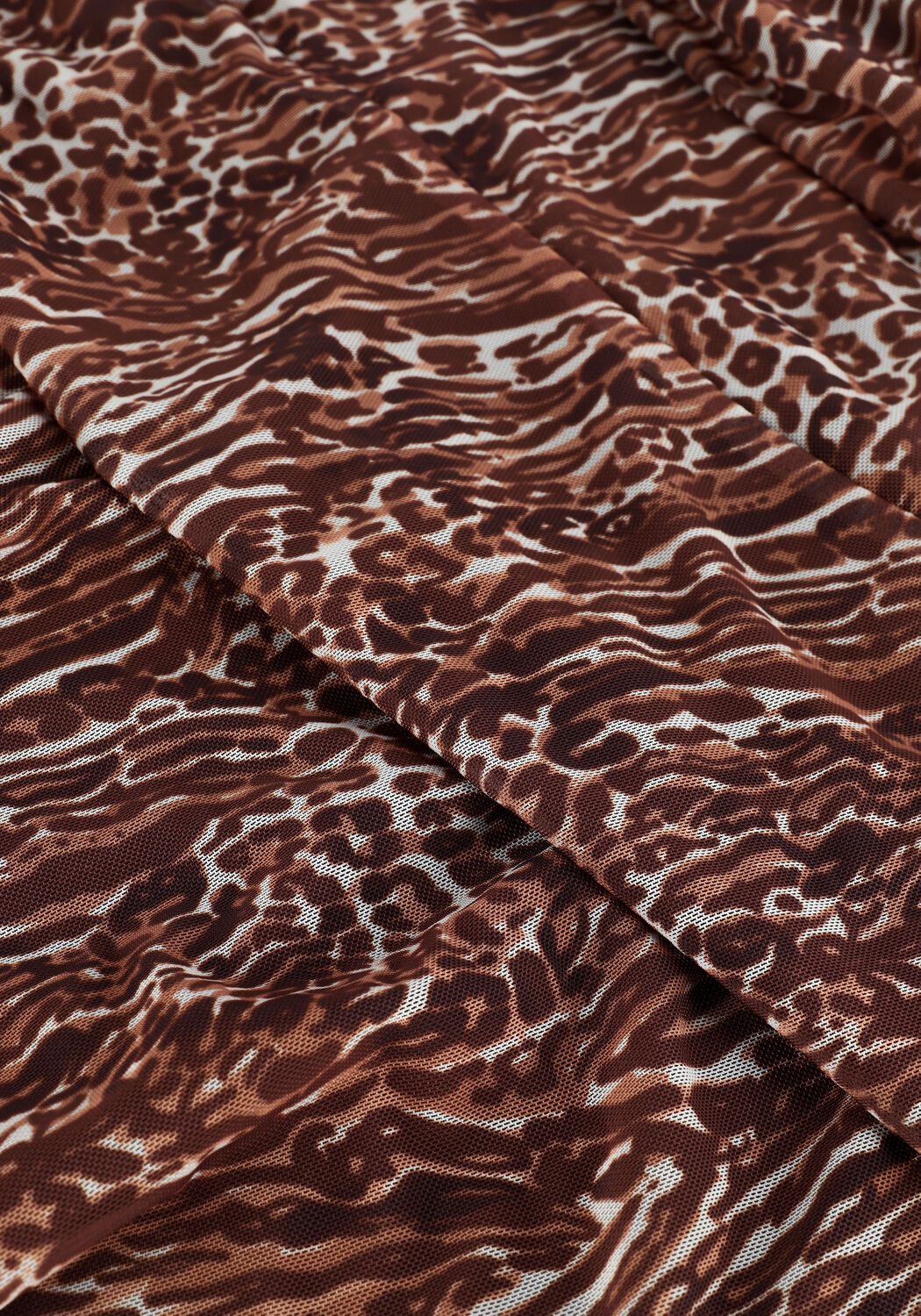 Bruine CATWALK JUNKIE Maxirok SK WILD THINGS MESH - large