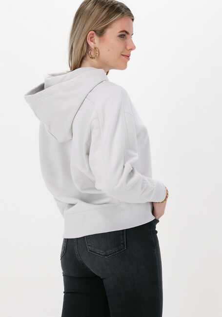 Lichtgrijze CALVIN KLEIN Trui MICRO BRANDING HOODIE - large