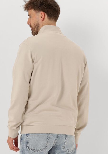 Ecru LYLE & SCOTT Sweater LOOPBACK QUARTER ZIP SWEAT - large