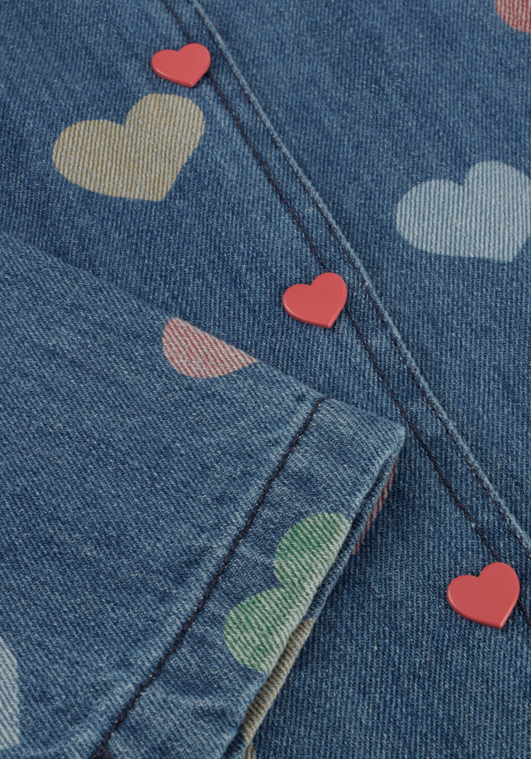 Blauwe KONGES SLOJD Blouses MAGOT DENIM SHIRT GOTS - large