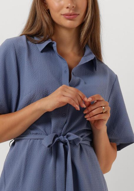 Blauwe ANOTHER LABEL Midi jurk SANGO DRESS S/S - large