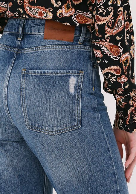 Blauwe COLOURFUL REBEL Wide jeans GAIA HIGH RISE WIDE LEG DENIM PANTS - large