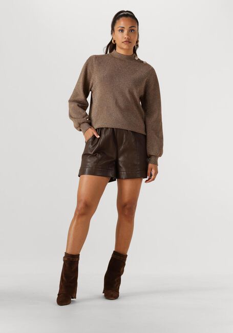 Taupe NUKUS Trui DAYTONA PULLOVER LUREX - large