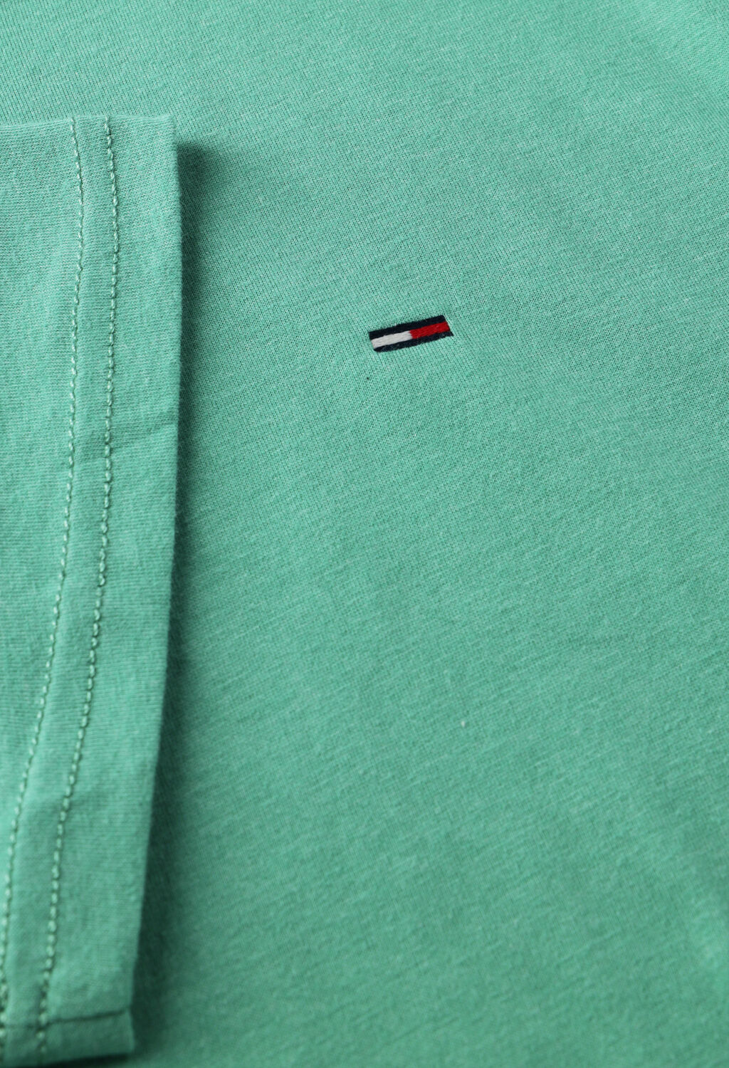 Groene TOMMY JEANS T-shirt TJM XSLIM JASPE HTR TEE EXT - large