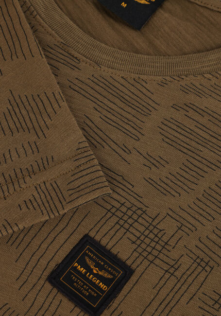 Groene PME LEGEND T-shirt SHORT SLEEVE R-NECK SLUB JERSEY AOP Groene PME LEGEND T-shirt SHORT SLEEVE R-NECK SLUB JERSEY AOP - large