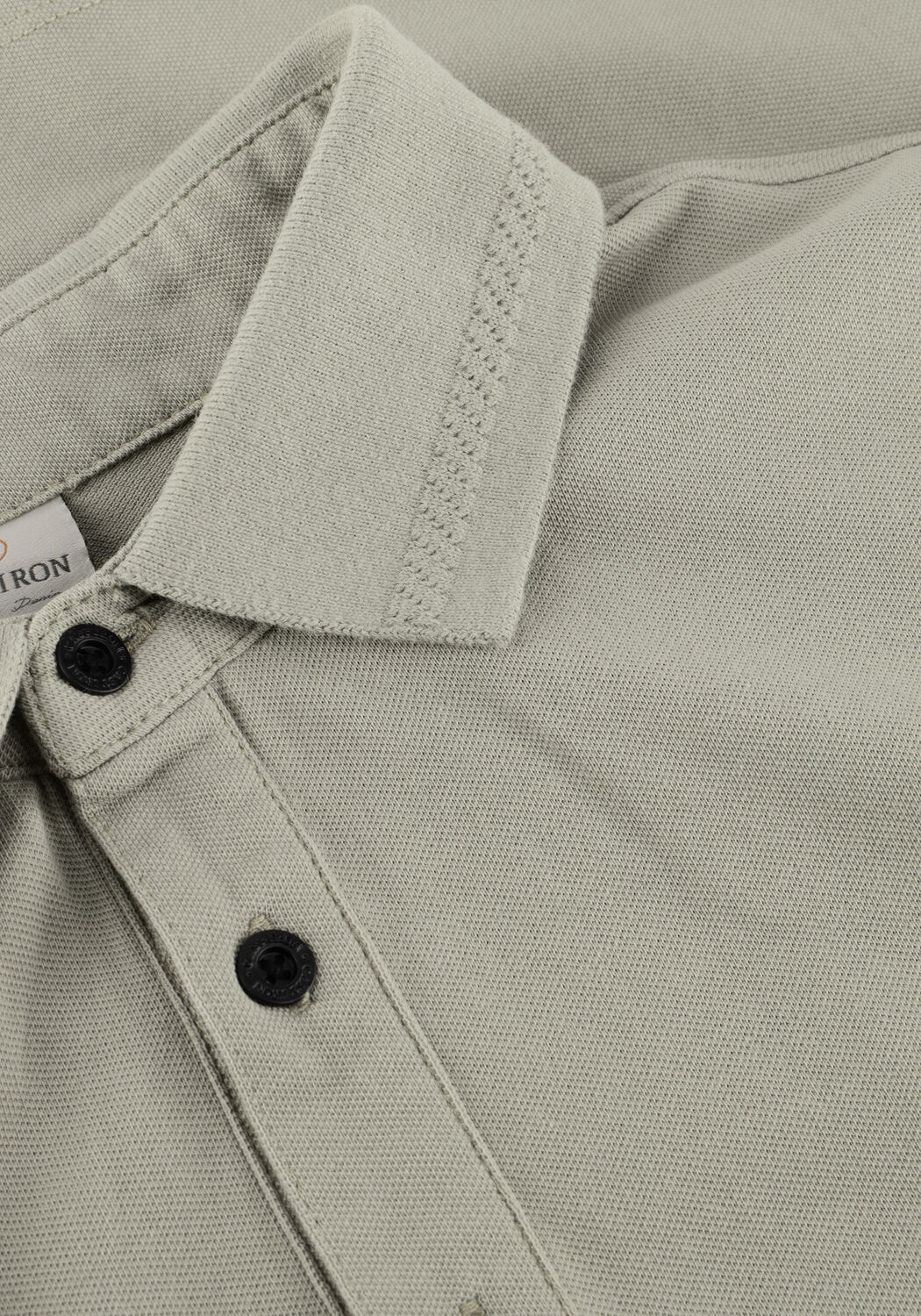 Khaki CAST IRON Polo SLIM FIT FINE PIQUE ESSENTIAL - large