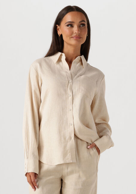 Witte Y.A.S. Blouses YASFLAXY LS LINEN SHIRT NOOS - large