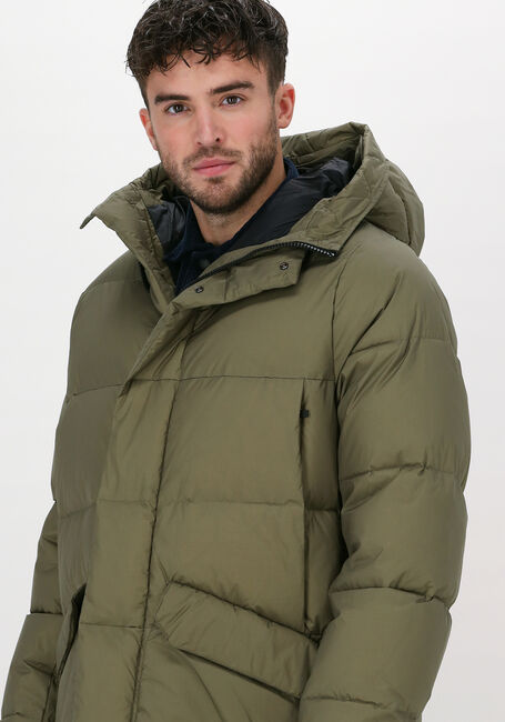 Groene KRAKATAU Gewatteerde jas QM322 - large
