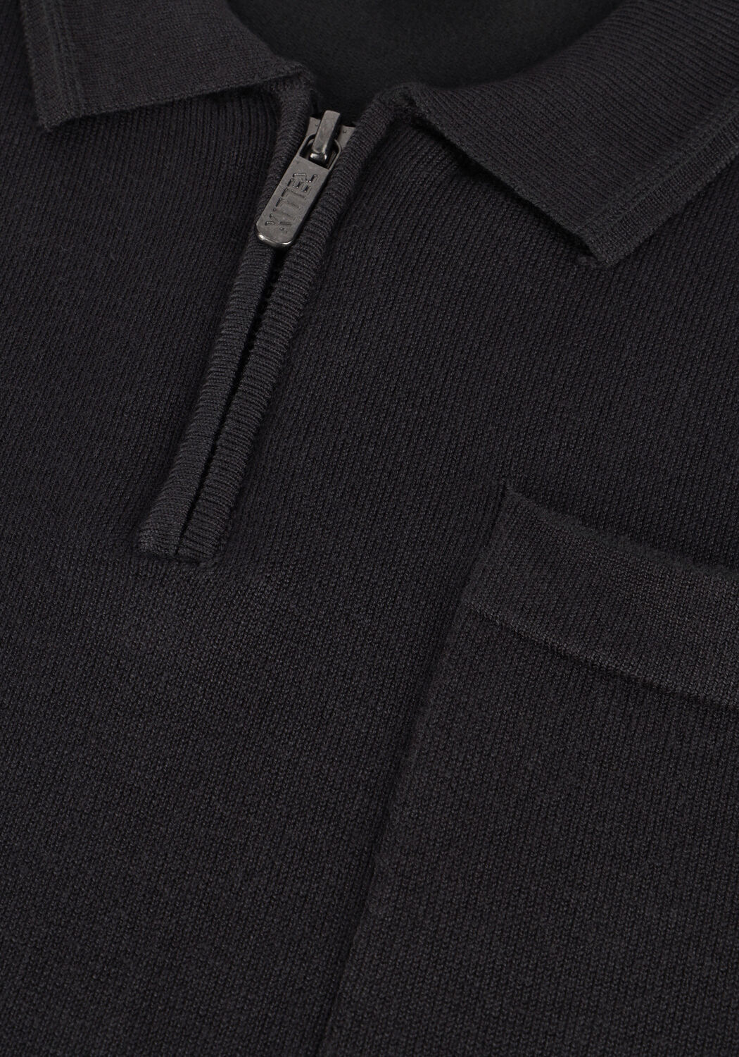RELLIX Jongens Polo's & T-shirts Polo Knitted Zip Zwart