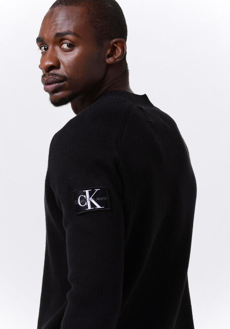 Zwarte CALVIN KLEIN Sweater MONOLOGO BADGE SWEATER - large