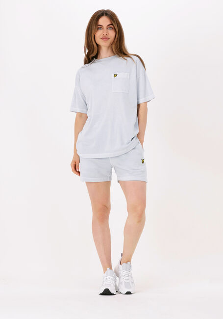 Lichtblauwe LYLE & SCOTT T-shirt GARMENT DYE T-SHIRT - large