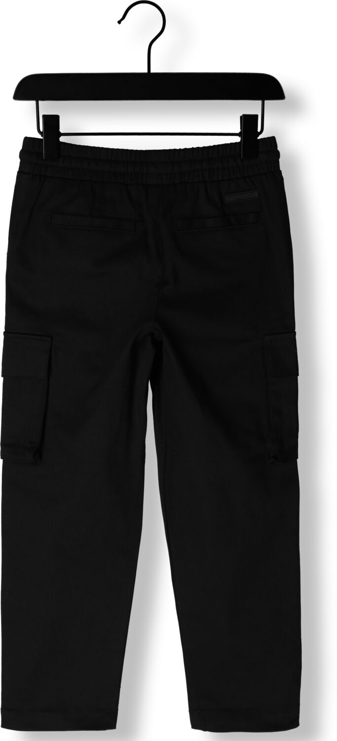 NIK & NIK Jongens Broeken Rory Cargo Trousers Zwart