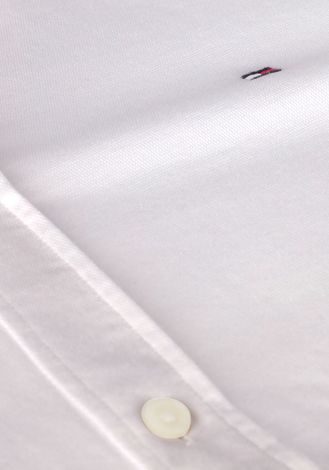 Witte TOMMY HILFIGER Klassiek overhemd 1985 KNIT SOLID SF SHIRT - large