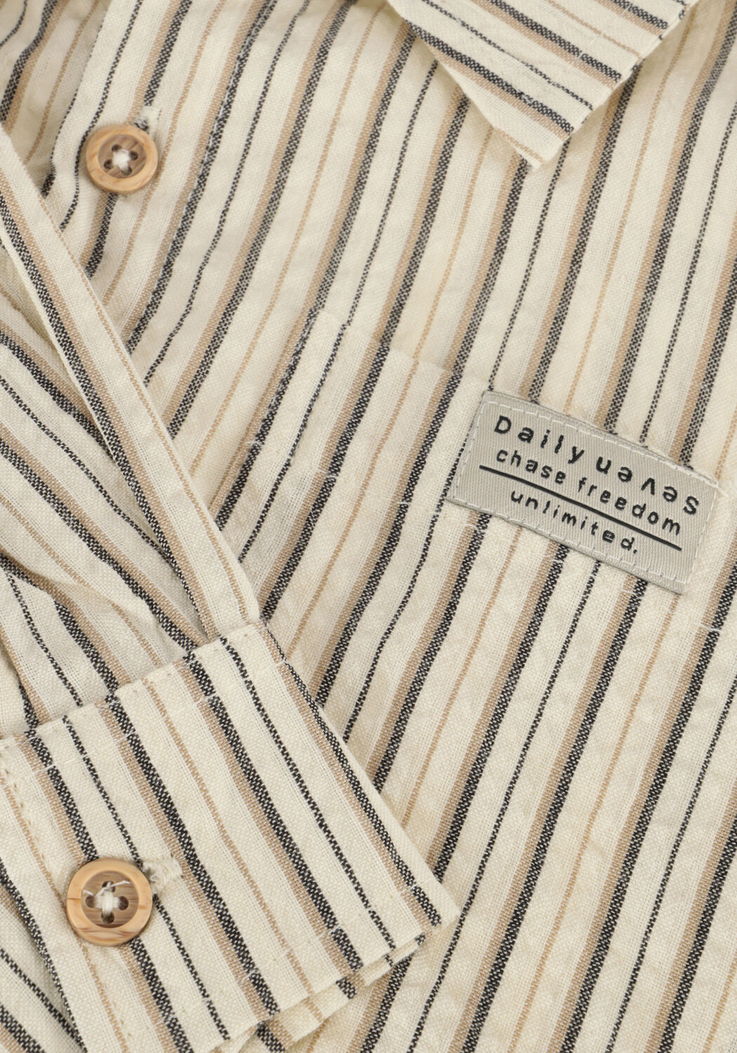 DAILY7 Jongens Overhemden Shirt Ls Striped Beige