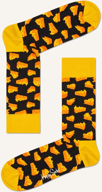 Zwarte HAPPY SOCKS Sokken CHEESE Zwarte HAPPY SOCKS Sokken CHEESE - large