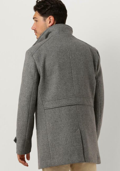 Grijze SELECTED HOMME Mantel SLHREUBEN WOOL COAT B NOOS - large