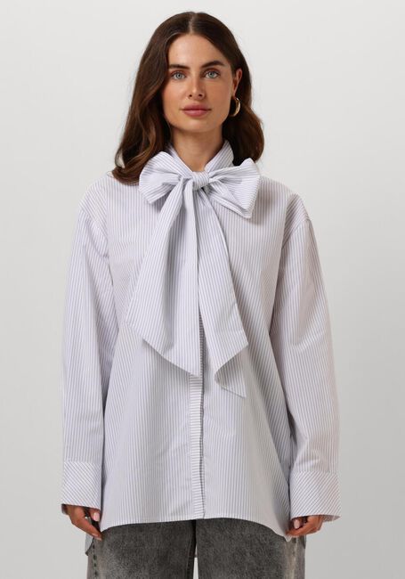 Witte Y.A.S. Blouses YASLOMA LS STRIPE SHIRT - large