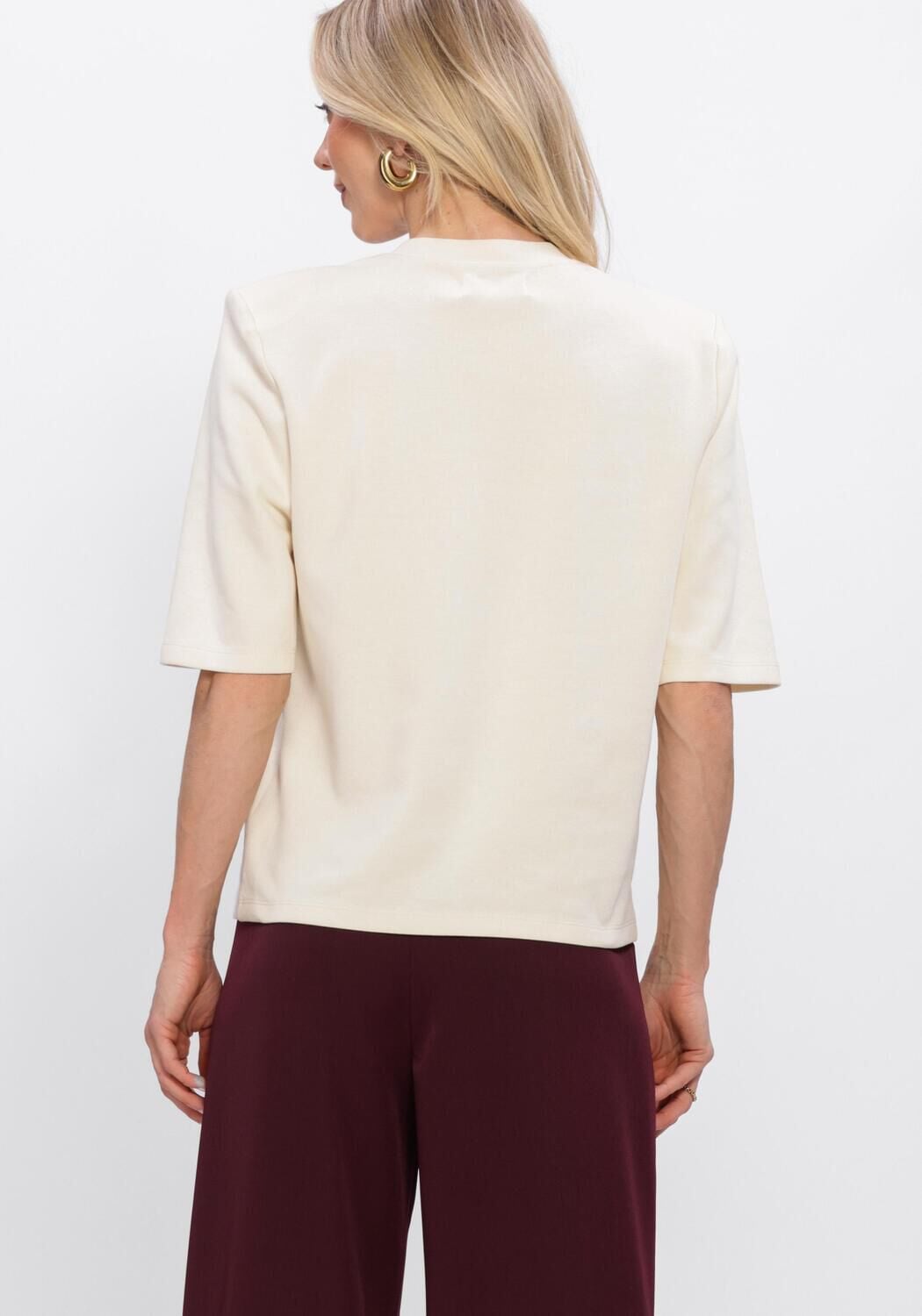 Ecru STUDIO AMAYA T-shirt LILLY TSHIRT - large