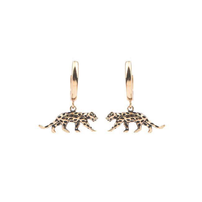 Goudkleurig ATLITW STUDIO Oorbellen SOUVENIR EARRINGS LEOPARD Goudkleurig ATLITW STUDIO Oorbellen SOUVENIR EARRINGS LEOPARD - large