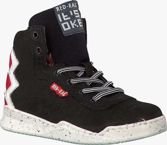 Zwarte RED-RAG Hoge sneaker 13195 - large