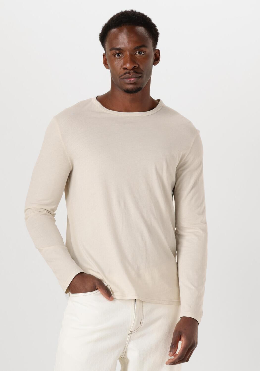 American vintage Heren Polo & T-shirts Devon Beige Heren