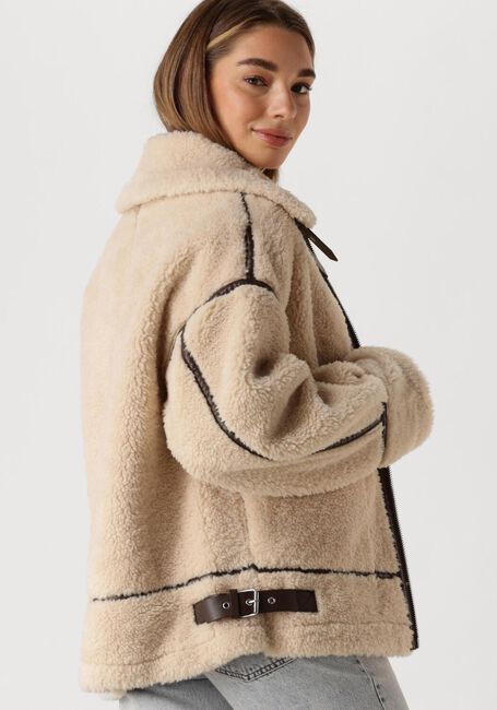 Gebroken wit EDITED Teddy jas ARIANA JACKET - large
