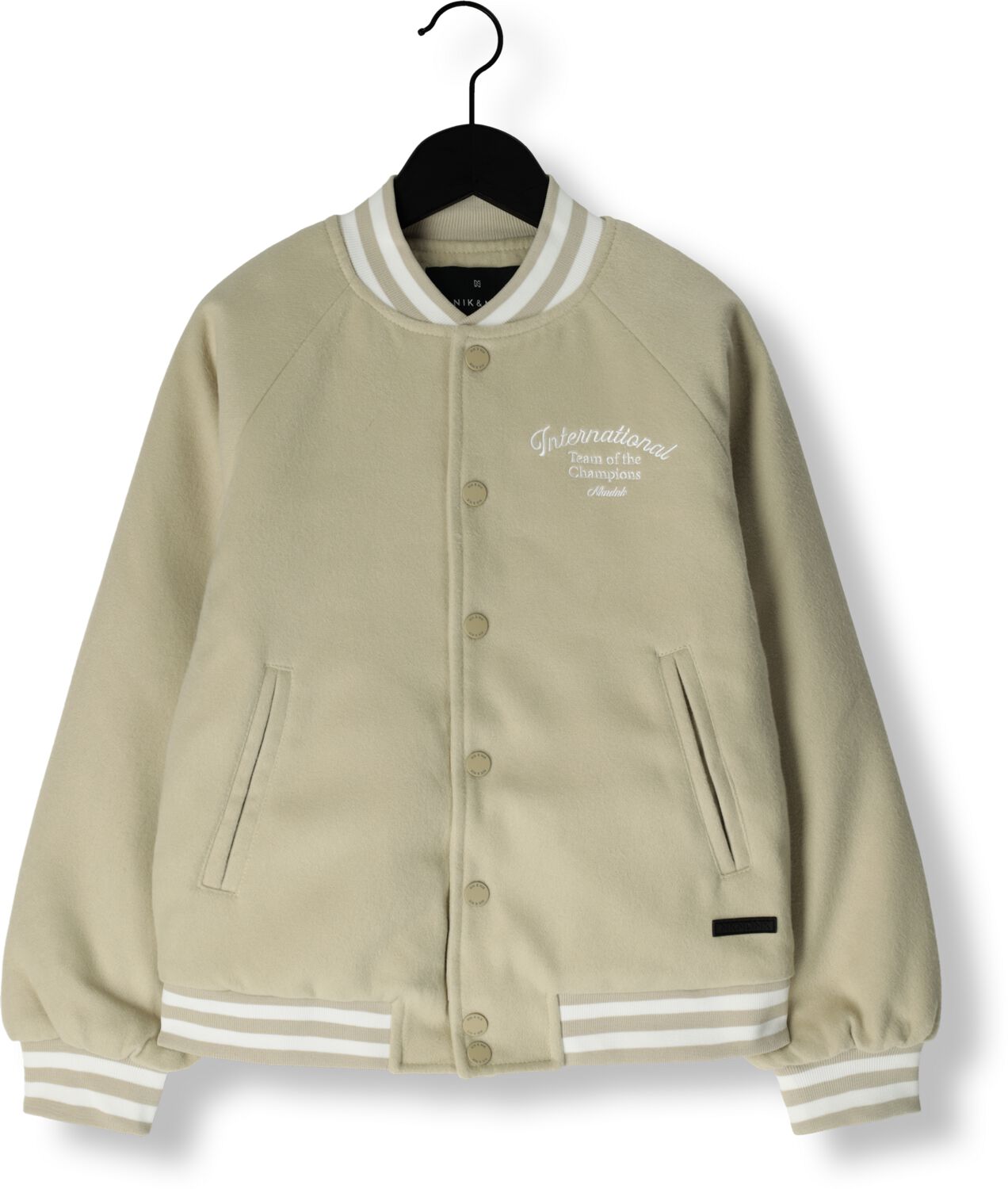 NIK & NIK Jongens Jassen Champion Jacket Zand