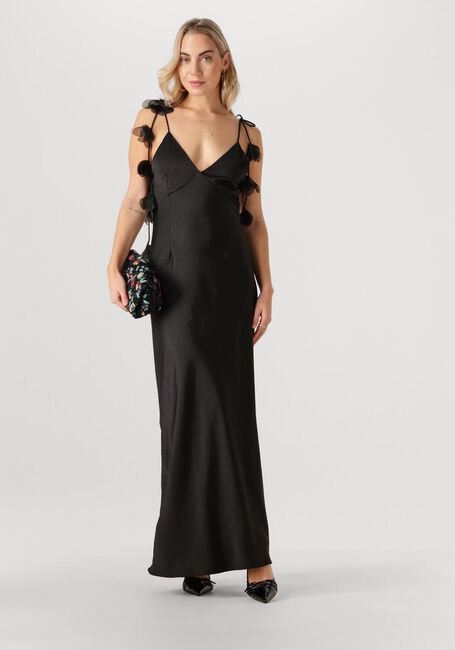 Zwarte NEO NOIR Maxi jurk COLLY HEAVY SATEEN DRESS - large