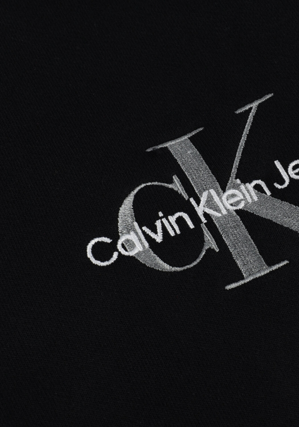Zwarte CALVIN KLEIN Sweater MONOGRAM LOGO HOODIE - large