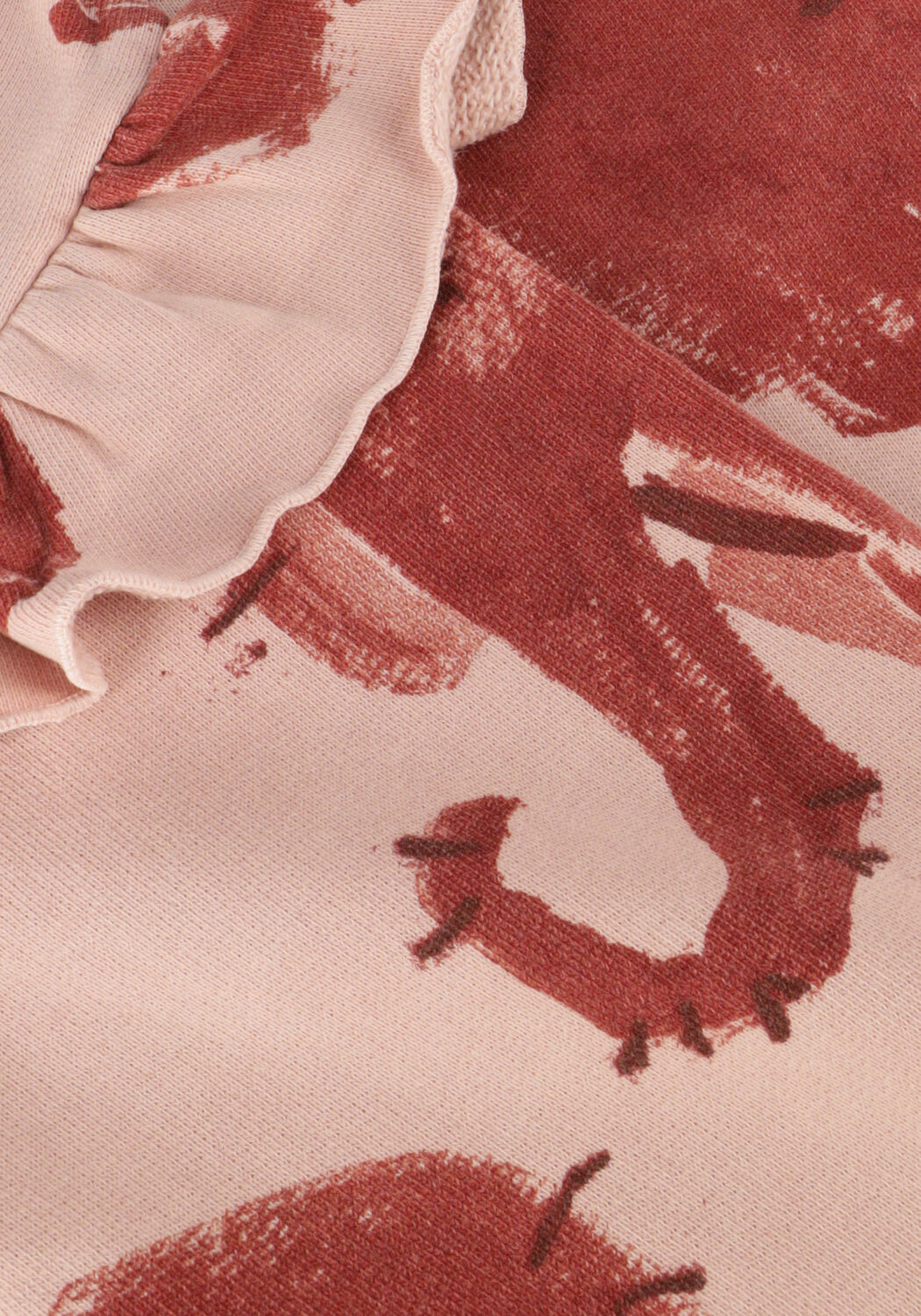 Bruine PLAY UP Midi jurk PRINTED FLEECE DRESS - large